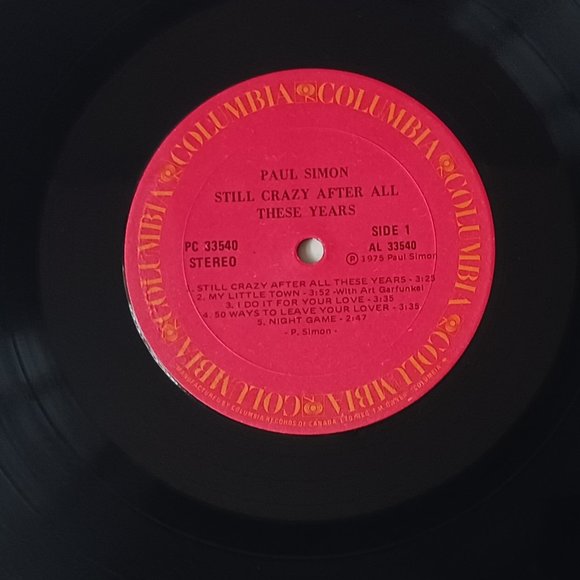 Paul Simon Still Crazy After All These Years vinyl record, 1975 first pressing - Picture 7 of 8